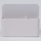 Магнитная универсальная подставка для маркеров и губок "Двойная"белого цвета 4х12х10см - Фото 2