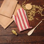 Варежка-прихватка Доляна Полоса цвет красный 28×17 см,50% п/э 50% хл - Фото 5