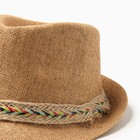 Шляпа мужская MINAKU, размер 58, светло-коричневая - фото 24534855
