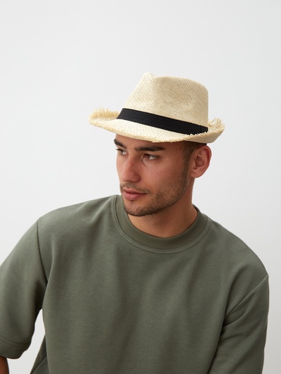 Шляпа мужская MINAKU, размер 58, белая