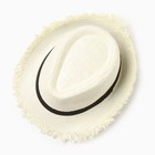 Шляпа мужская MINAKU, цвет белый, р-р 58 - Фото 2