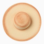 Шляпа женская плетёная MINAKU, коричневая, размер 58 - Фото 4