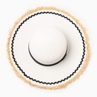 Шляпа женская MINAKU, цв.белый, р-р 58 - Фото 4