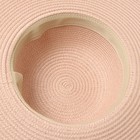 Шляпа женская плетёная с бахромой MINAKU, розовая, размер 58 - Фото 6