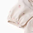 Платье Крошка Я "Цветочки", рост 86-92, бежевый - фото 807884997