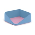 Подставка для бумажного блока пластиковая ErichKrause "Forte Manga", голубой с розовым - фото 9373231