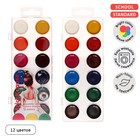 Акварель 12 цветов, ErichKrause Pointes, без кисти, пластиковая коробка, европодвес - Фото 1