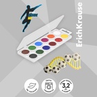 Акварель ErichKrause Sport DNA, 12 цветов, без кисти, пластиковая коробка, европодвес - Фото 4