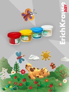 Тесто для лепки 4 цвета, 140 г, ErichKrause Baby, с Алоэ Вера, натуральные компоненты - Фото 5