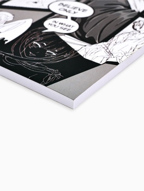 Ежедневник в тонкой обложке А5, 72 листа «Аниме.черный»