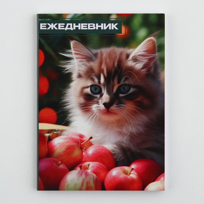 Ежедневник в тонкой обложке А6, 52 листа «Кошка» - Фото 1