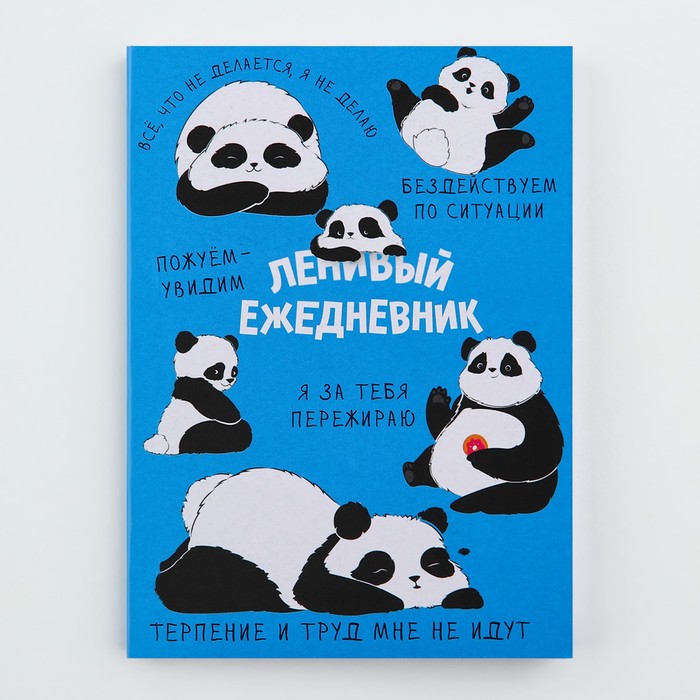 Ежедневник в тонкой обложке А6, 52 листа «Панда» - Фото 1