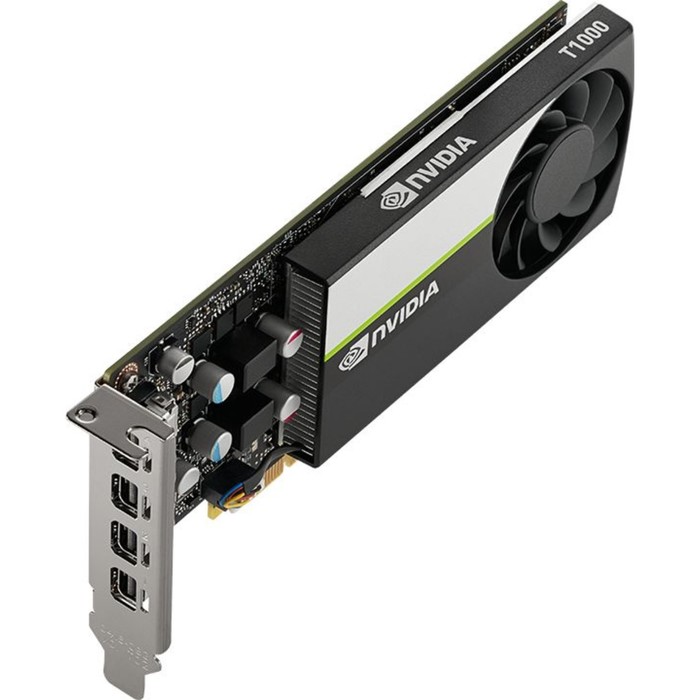 Видеокарта PNY PCI-E T1000 NVIDIA T1000 8192Mb 128 GDDR6 1065/10000 mDPx4 Ret low profile - фото 51644396