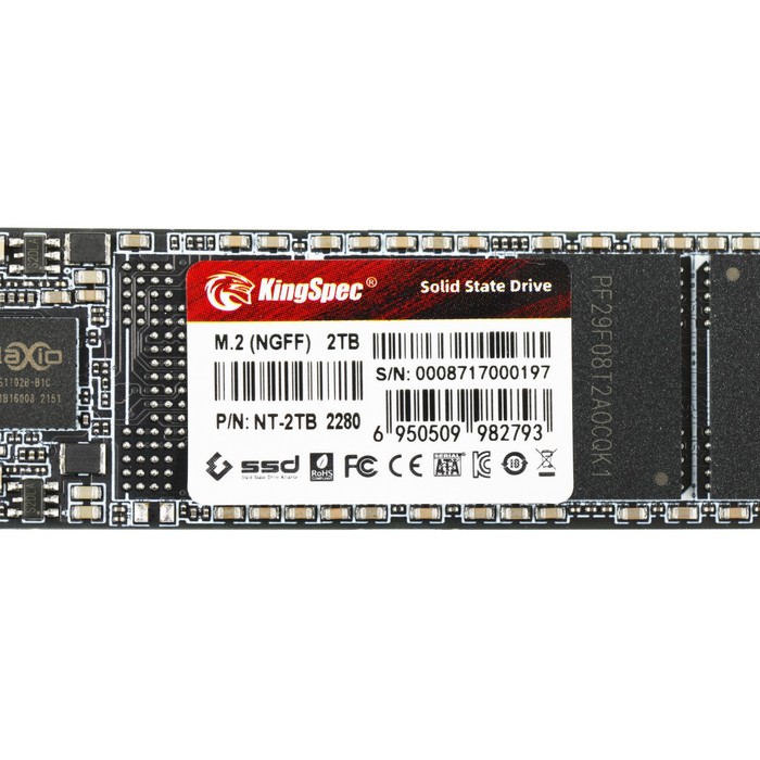 Накопитель SSD Kingspec SATA III 2TB NT-2TB M.2 2280 - фото 51526266
