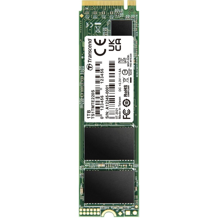 Накопитель SSD Transcend PCIe 3.0 x4 1TB TS1TMTE220S M.2 2280 - Фото 1