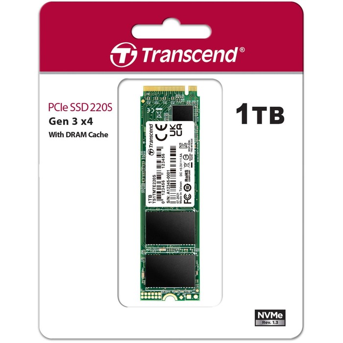 Накопитель SSD Transcend PCIe 3.0 x4 1TB TS1TMTE220S M.2 2280 - фото 51560278