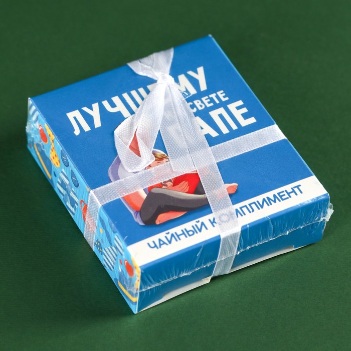 Чай в пакетиках «Лучшему папе на свете» в коробке, 9 г (5 шт. х 1,8 г). - фото 1884493452