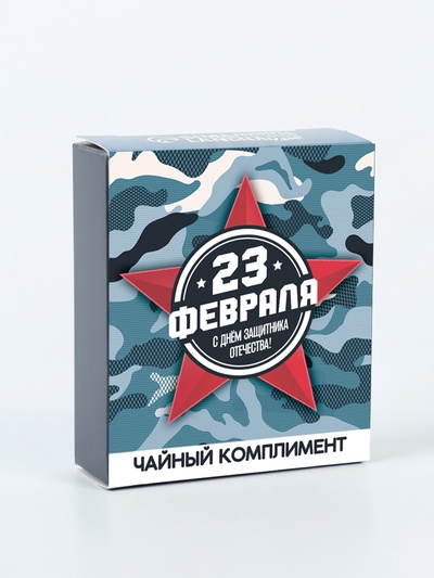 Чай подарочный «23 февраля», 9 г (5 шт.×1.8 г)