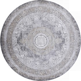 Ковёр круглый Karmen Hali Armina, размер 240x240 см, цвет grey/brown
