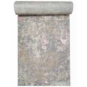 Ковровая дорожка Liman f163, размер 80x2500 см, цвет beige-pink