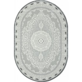 Ковёр овальный Karmen Hali Nensi, размер 78x150 см, цвет grey/grey