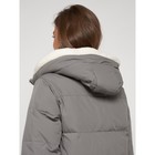 Пальто утепленное зимнее женское, размер 46, цвет хаки - Фото 14