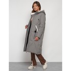 Пальто утепленное зимнее женское, размер 46, цвет хаки - Фото 6