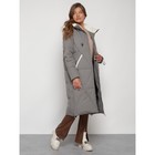 Пальто утепленное зимнее женское, размер 46, цвет хаки - Фото 7