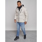 Куртка мужская зимняя, размер 50, цвет светло-бежевый - Фото 11