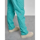 Брюки утеплённые женские, размер 46, цвет зелёный - Фото 11