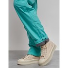 Брюки утеплённые женские, размер 46, цвет зелёный - Фото 12