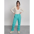 Брюки утеплённые женские, размер 46, цвет зелёный - Фото 13