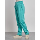 Брюки утеплённые женские, размер 46, цвет зелёный - Фото 6