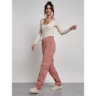 Брюки утеплённые женские, размер 46, цвет светло-коричневый - Фото 15