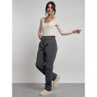 Брюки утеплённые женские, размер 44, цвет серый - Фото 4