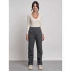 Брюки утеплённые женские, размер 44, цвет серый - Фото 6