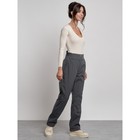 Брюки утеплённые женские, размер 48, цвет серый - Фото 8