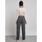 Брюки утеплённые женские, размер 48, цвет серый - Фото 9