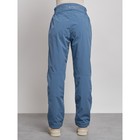 Брюки утеплённые женские, размер 44, цвет синий - Фото 4