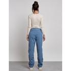 Брюки утеплённые женские, размер 46, цвет синий - Фото 12