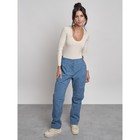 Брюки утеплённые женские, размер 46, цвет синий - Фото 13