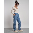 Брюки утеплённые женские, размер 46, цвет синий - Фото 16