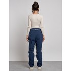 Брюки утеплённые женские, размер 46, цвет тёмно-синий - Фото 17