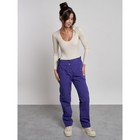 Брюки утеплённые женские, размер 46, цвет фиолетовый - Фото 10