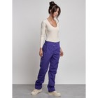 Брюки утеплённые женские, размер 48, цвет фиолетовый - Фото 16