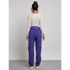 Брюки утеплённые женские, размер 48, цвет фиолетовый - Фото 17