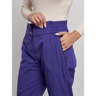 Брюки утеплённые женские, размер 48, цвет фиолетовый - Фото 5