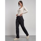 Брюки утеплённые женские, размер 50, цвет чёрный - Фото 16