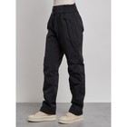 Брюки утеплённые женские, размер 50, цвет чёрный - Фото 6