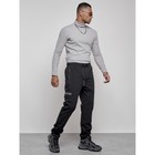 Брюки утеплённые мужские, размер 52, цвет чёрный - Фото 3